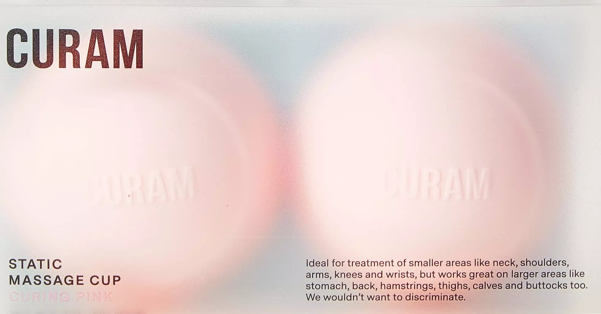 Curam Static Massage Cup Curing Pink