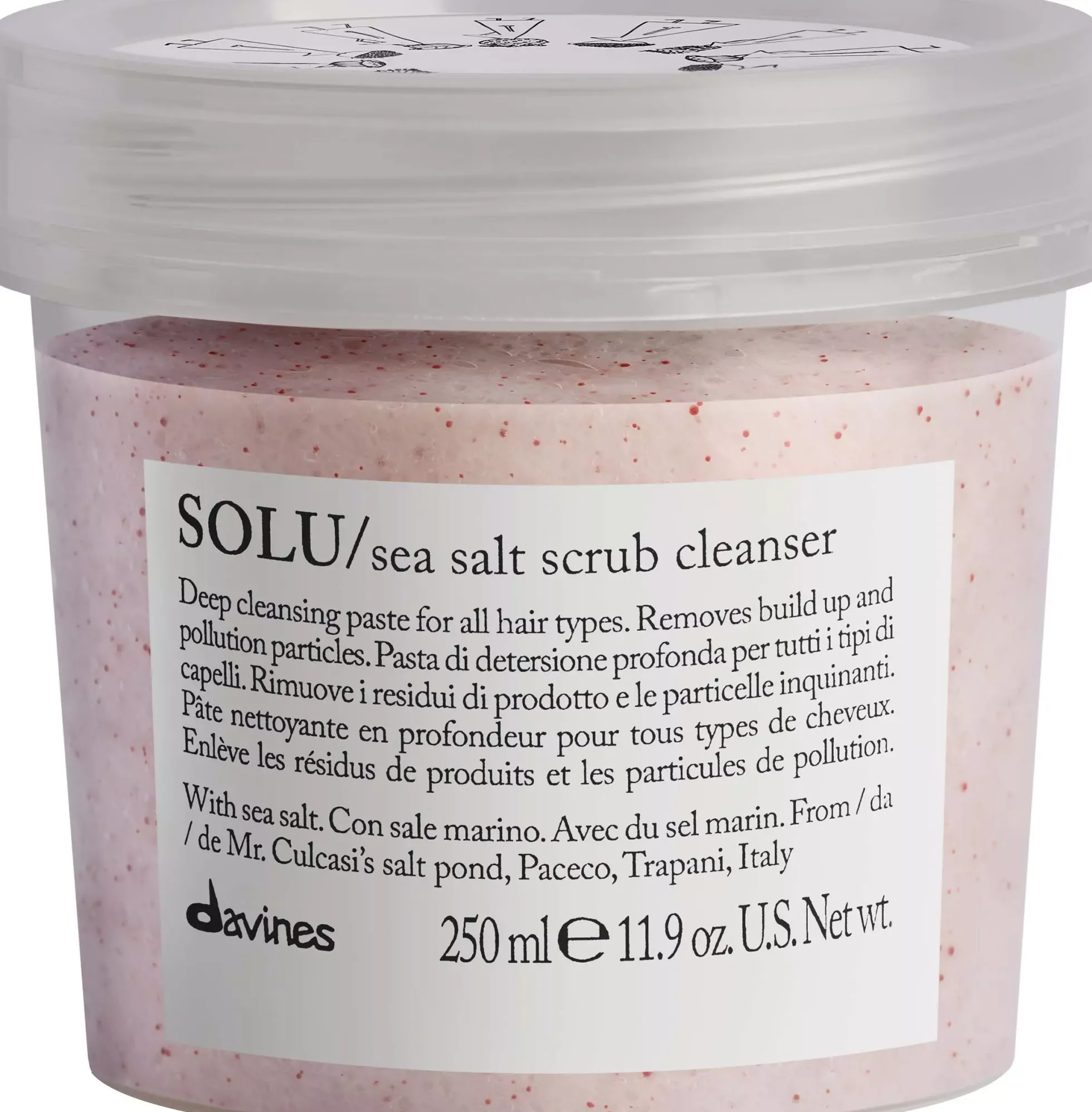 DavinesEssential Solu Sea Salt Scrub Cleanser 250 ml