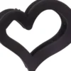 Dazzling Hair Clip Heart Black