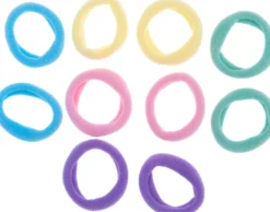 Dazzling Hair Ties Mini Soft 10-Pack Multi Pastels