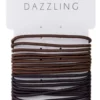 DazzlingHår 18-pack Hårsnoddar bruna