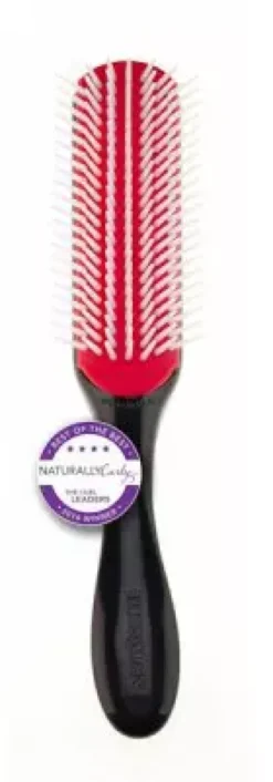 Denman D3 Medium Styling Brush 7 Row Natural Rubber Pad Black