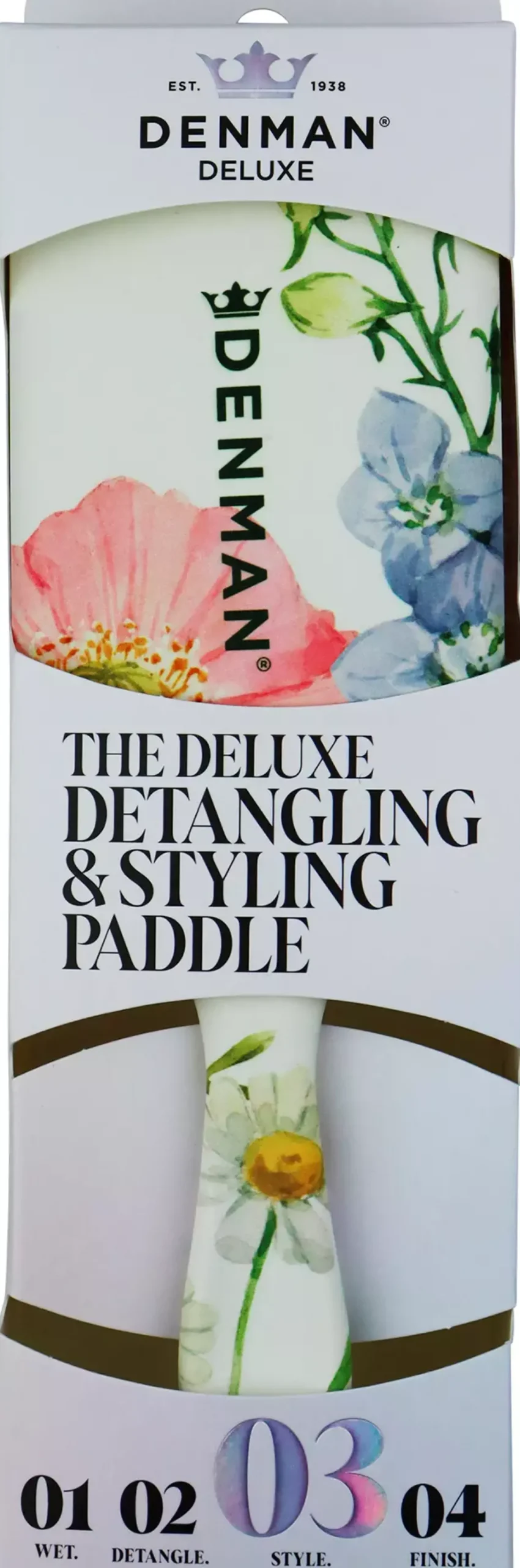 Denman D38 Power Paddle Brush Floral Fantasies