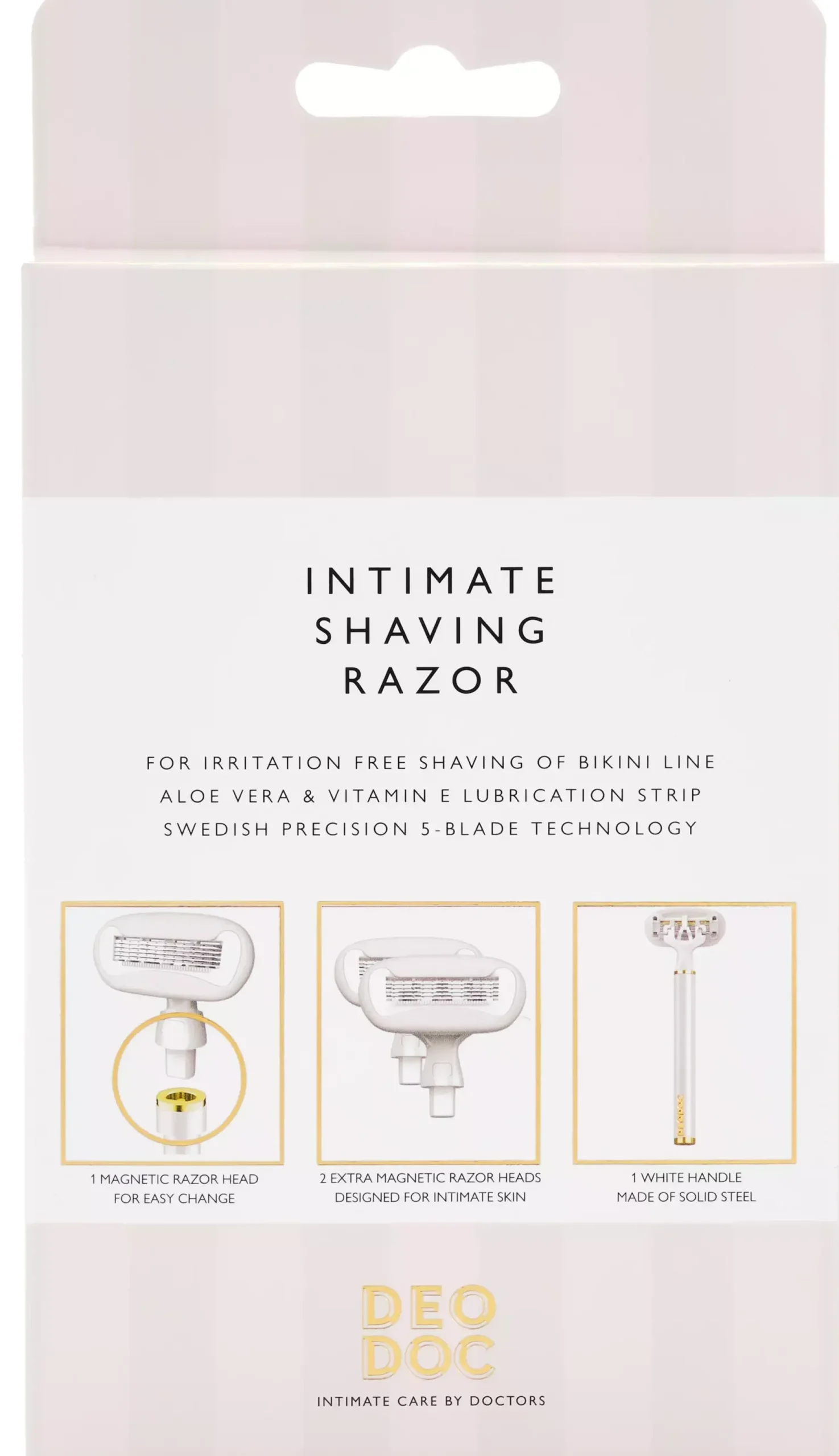 DeoDoc Intimate Shaving Razor White