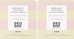 DeoDoc Organic Cotton Night Pad 2 pack