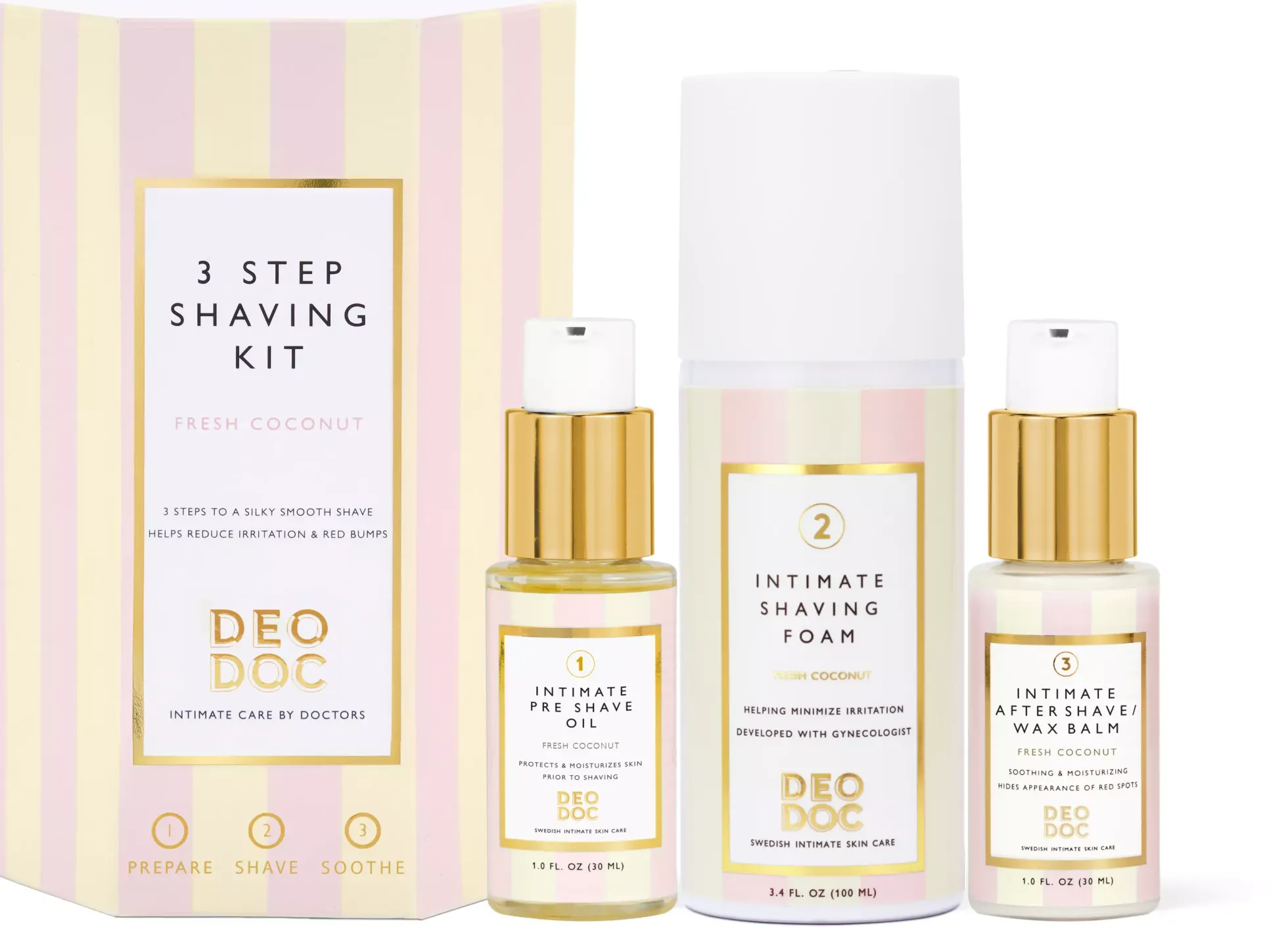 DeoDoc 3-Step Shaving Kit