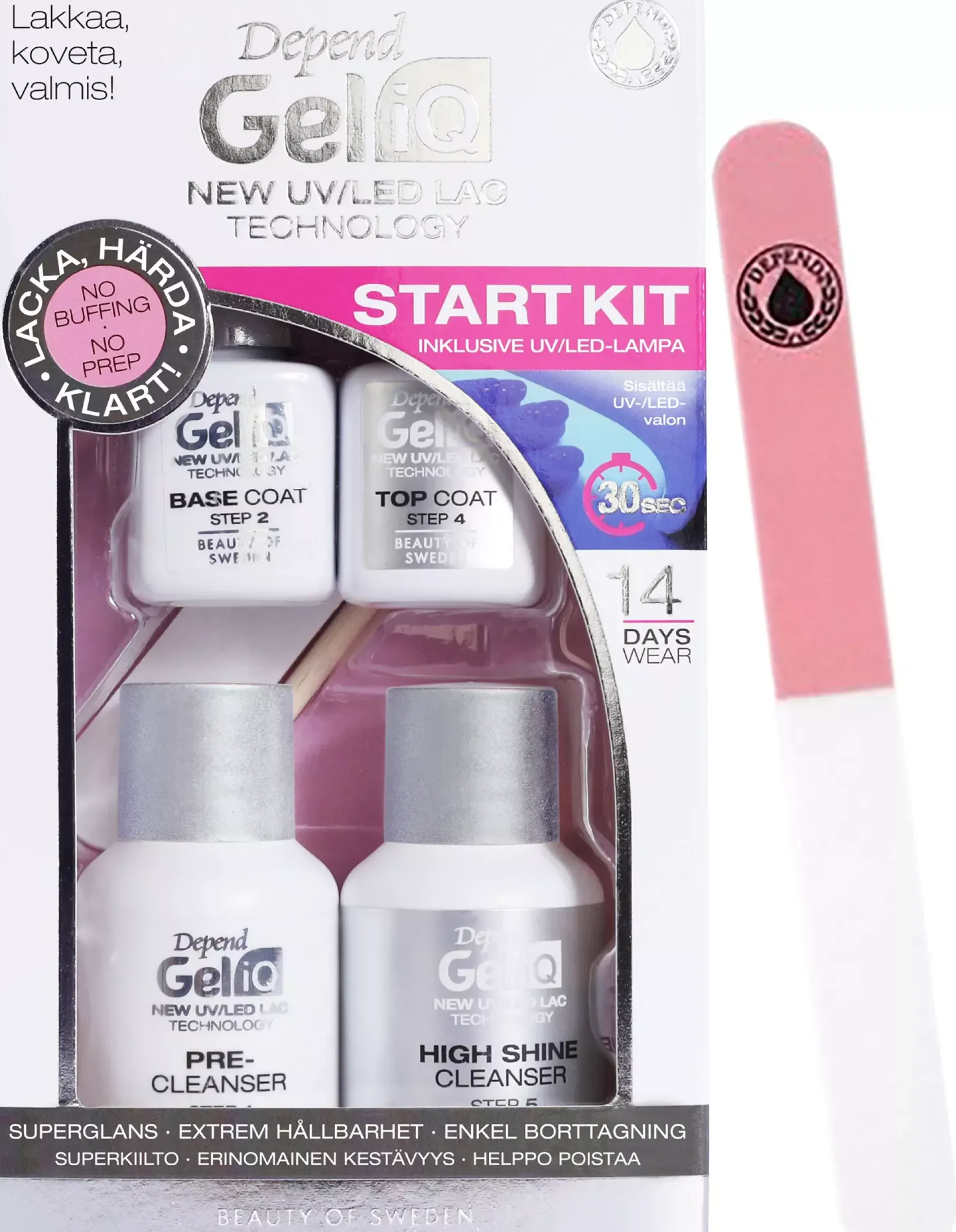 Depend Bundle Gel iQ Start Kit & Nail file Allround