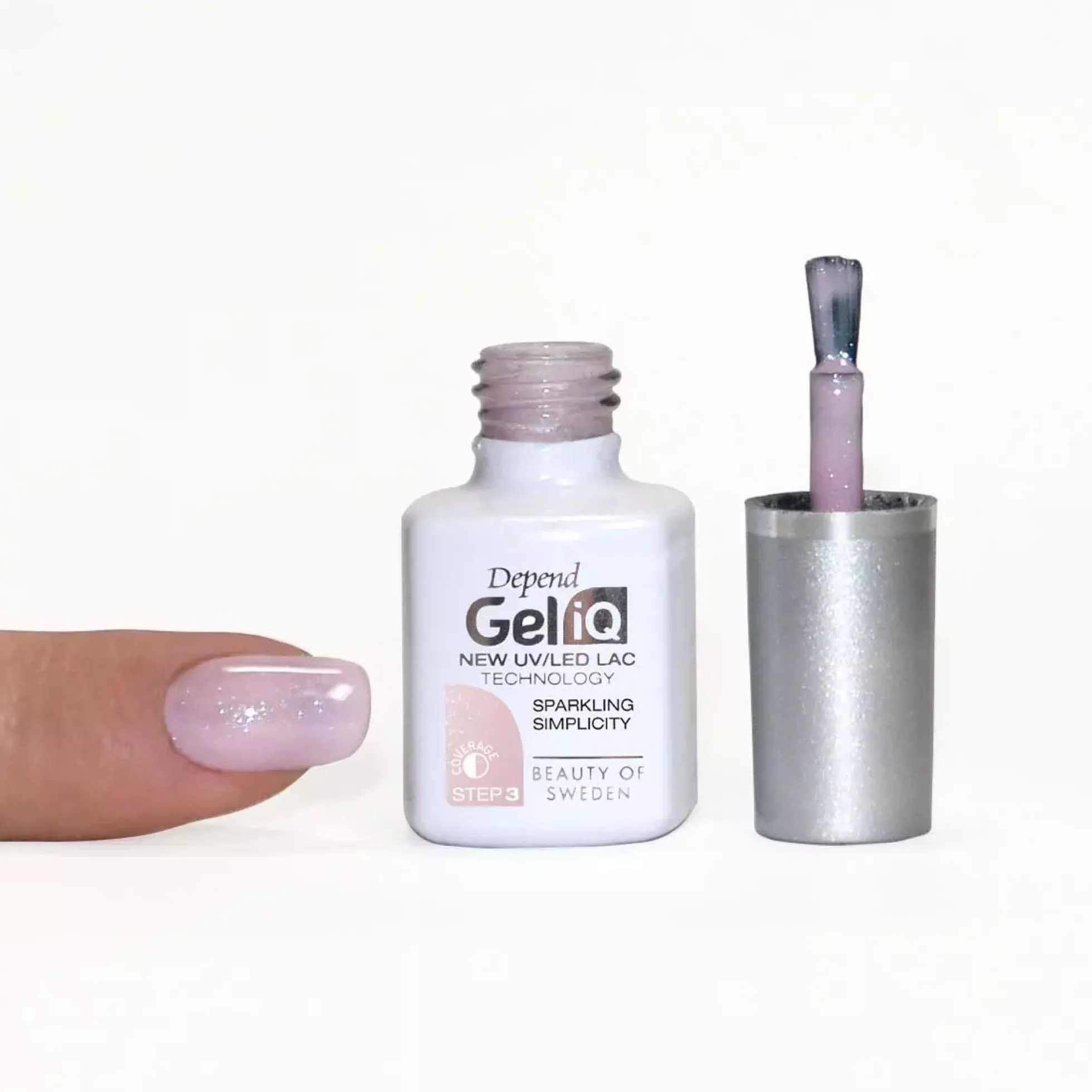 DependGel iQ Soft Spoken UV/LED Nail Polish Sparkling Simplicity