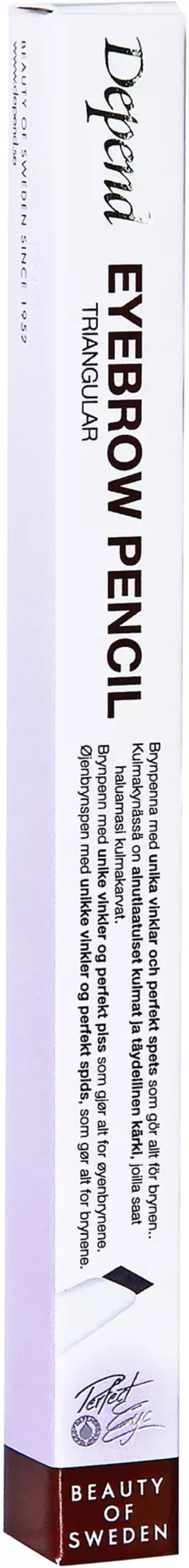 DependPerfect Eye Eyebrow Pencil Triagular Dark Brown