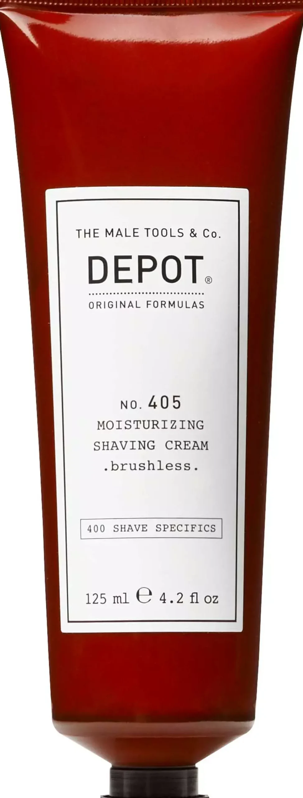 DEPOT MALE TOOLS No. 405 Moisturizing Shaving Cream Brushless 125 ml