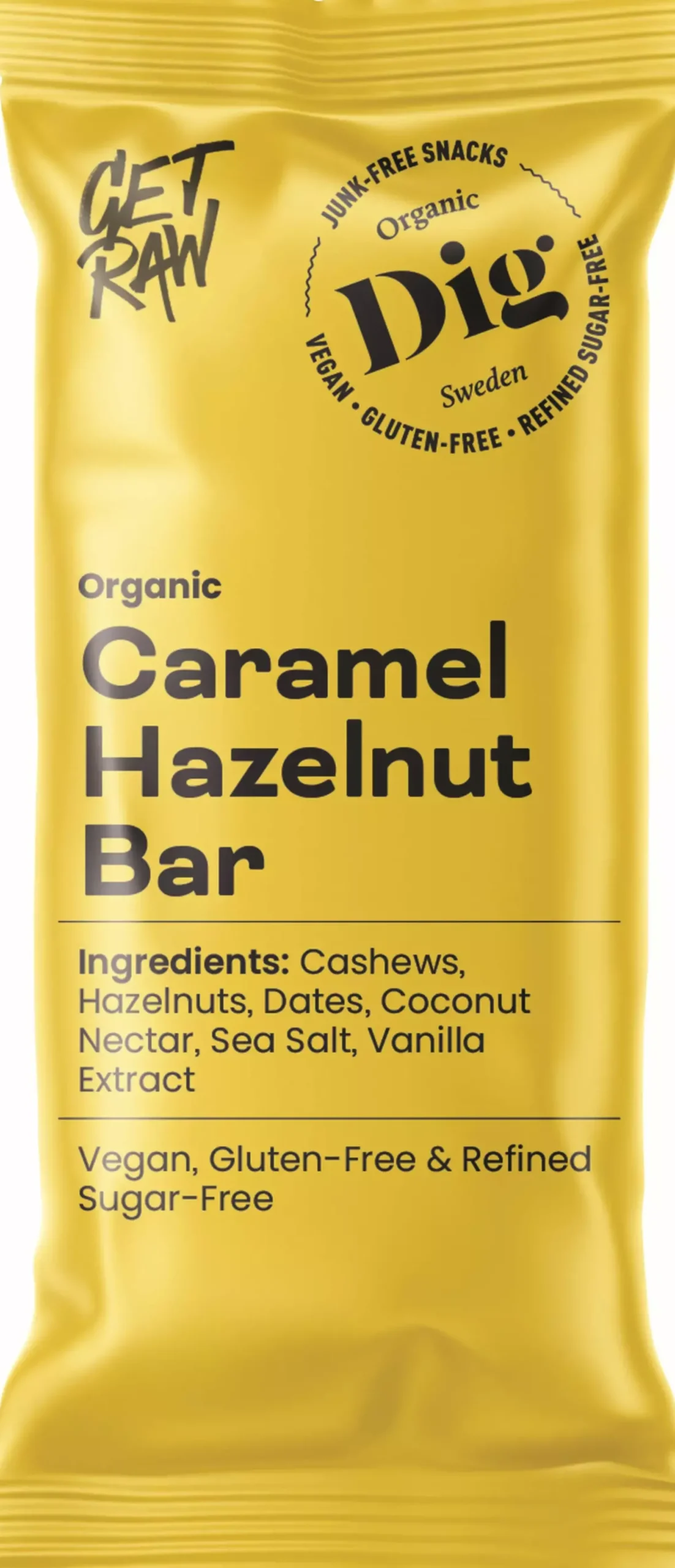 DigGET RAW Organic Caramel Hazelnut Bar 42 g