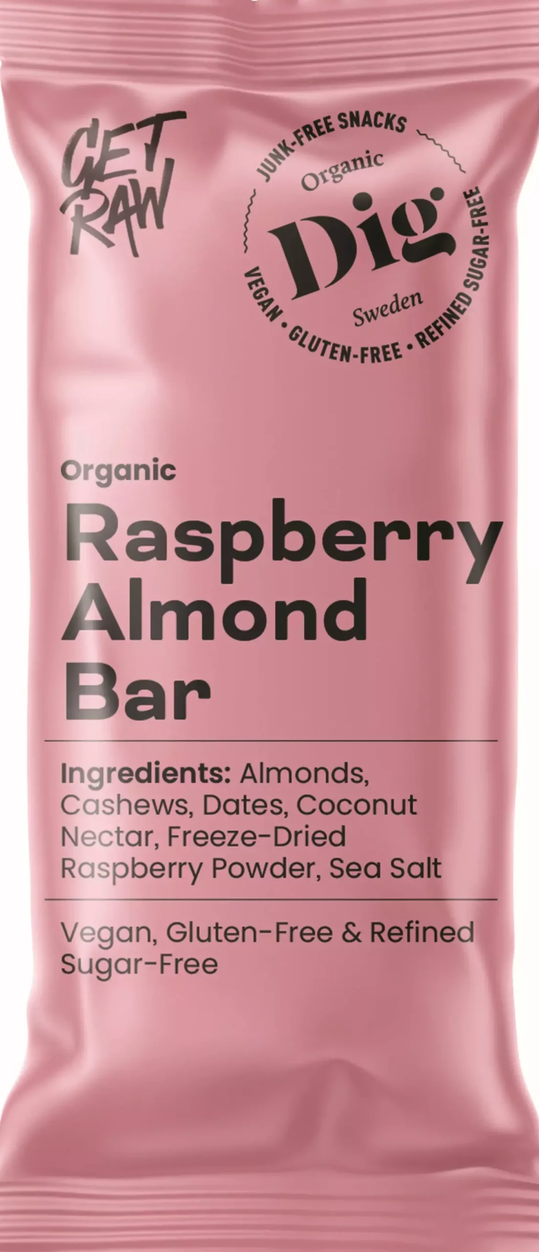 DigGET RAW Organic Raspberry Almond Bar 42 g