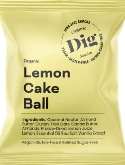Dig Organic Lemon Cake Ball 25 g