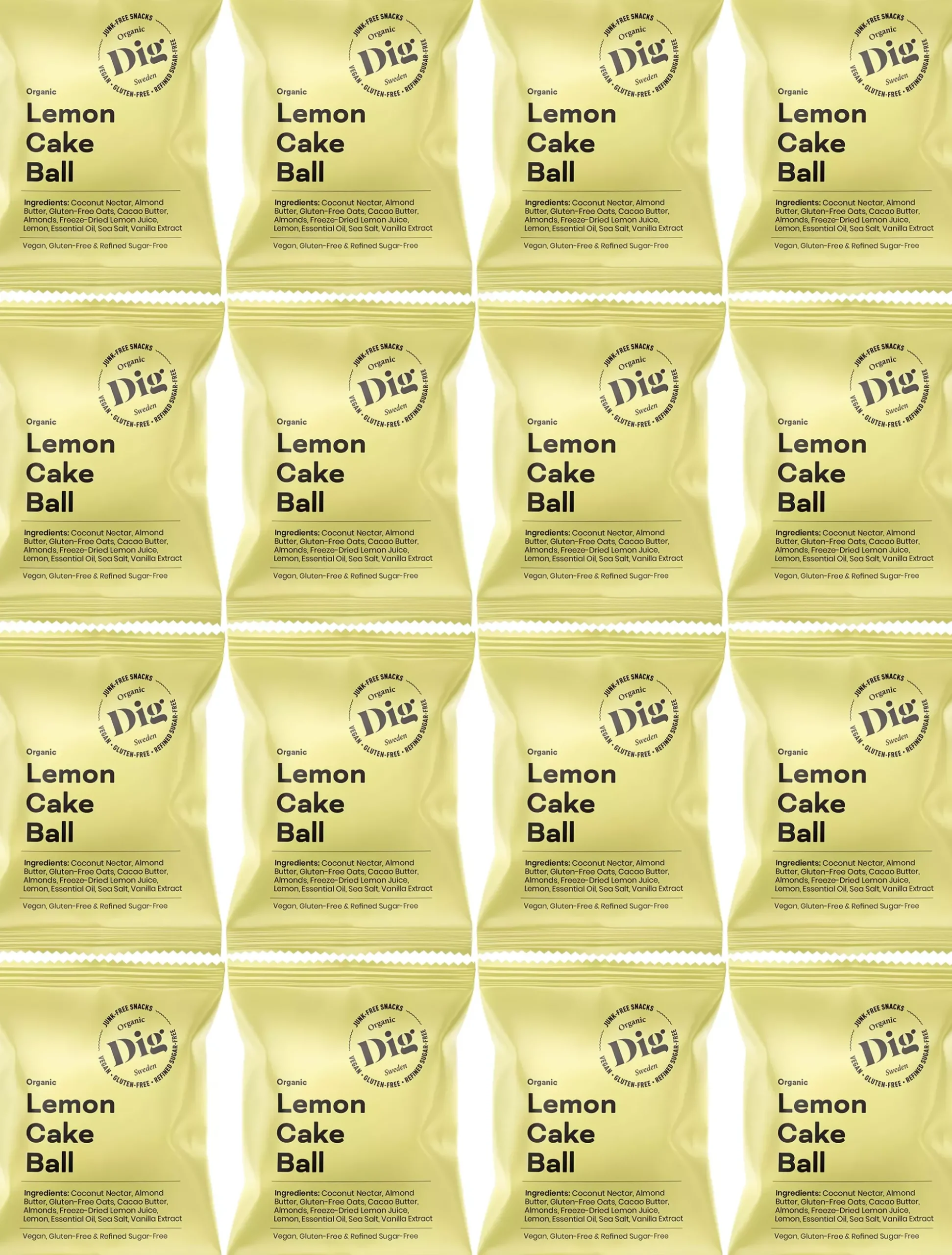 Dig Organic Lemon Cake Ball 16 x 25g