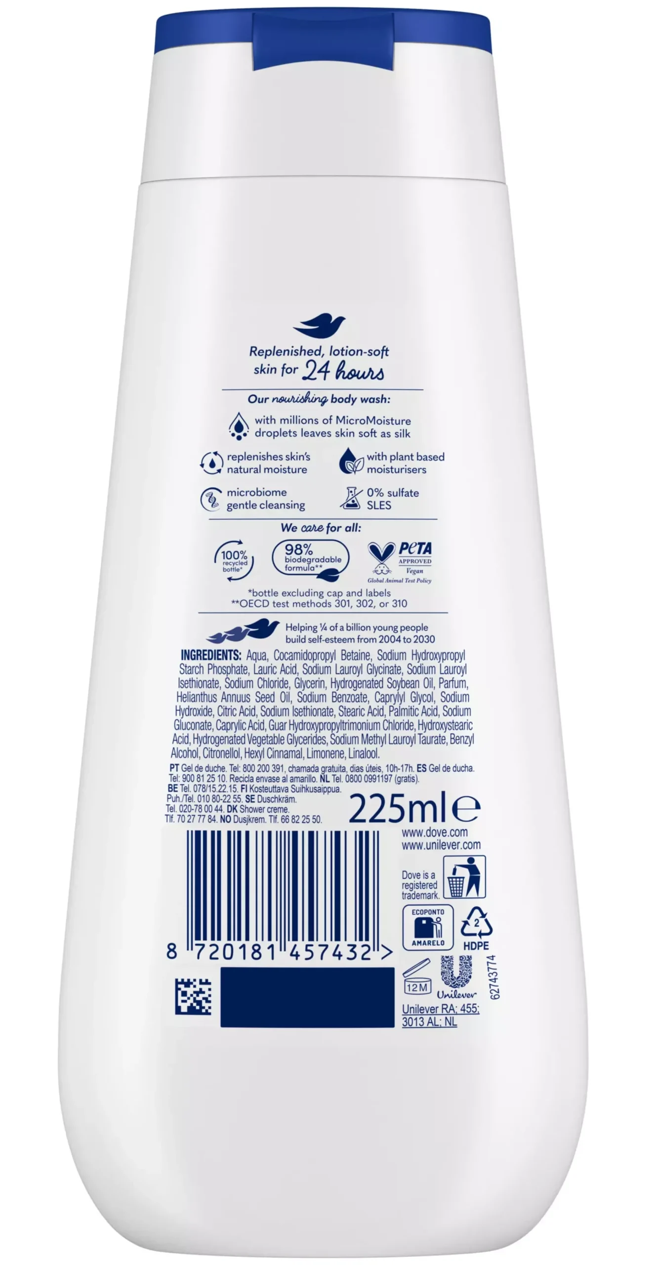 Dove Shower Gel Deeply Nourishing 225 ml