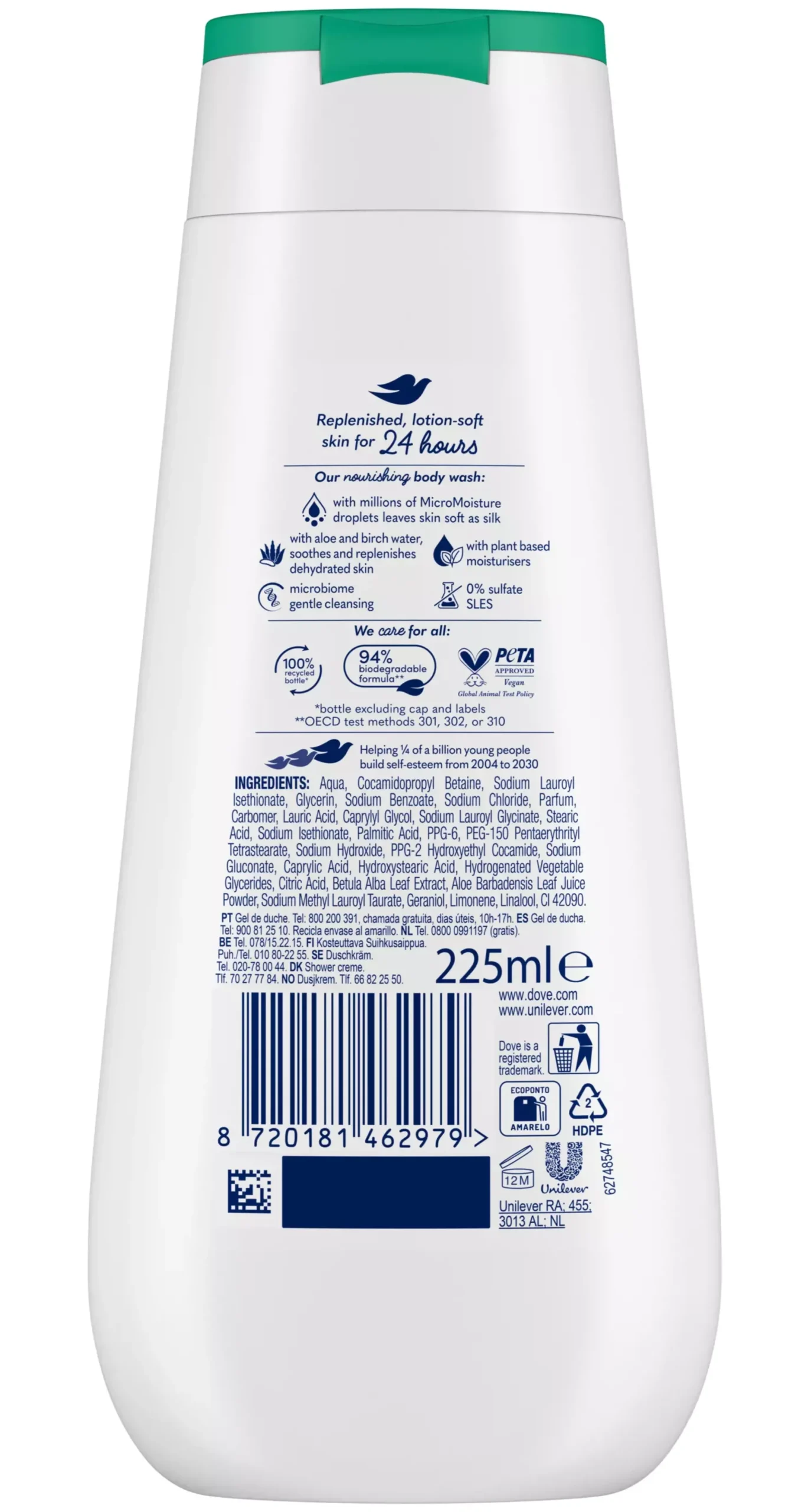 Dove Shower Gel Hydrating Care 225 ml