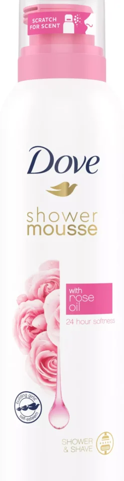 Dove Shower Mousse Rose Oil 200 ml