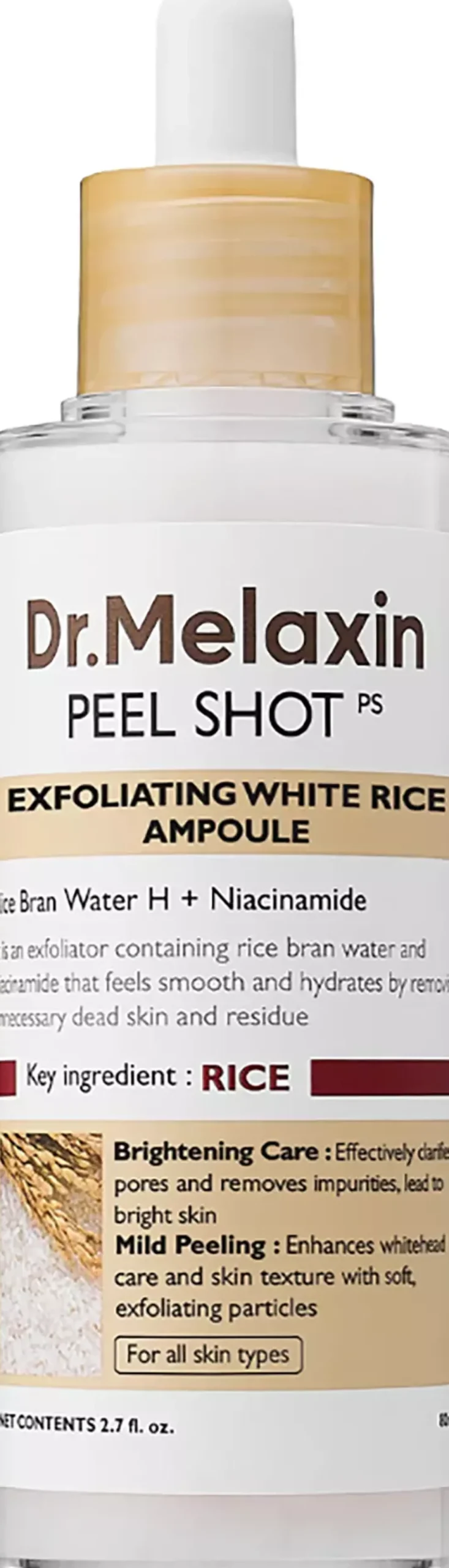 Dr.Melaxin Peel Shot Exfoliating White Rice Ampoule 80 ml