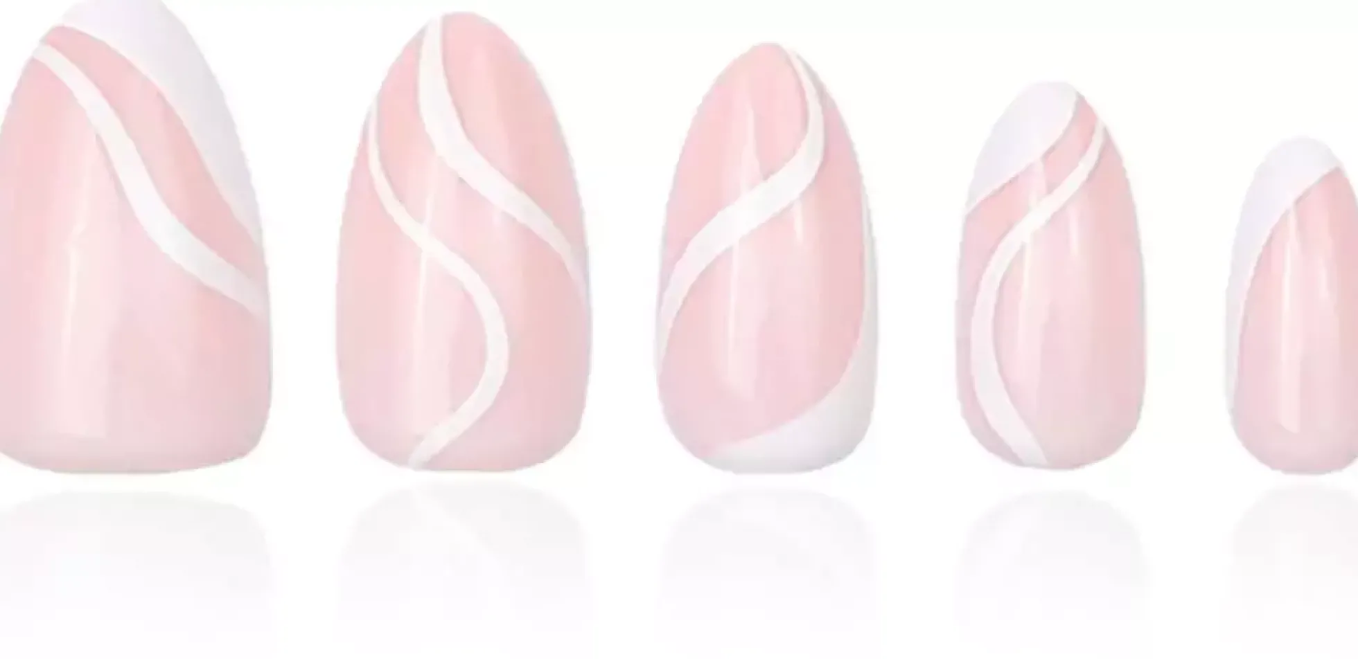 DUFFBEAUTY Instant Pro Press-On Manicure Milky Swirl