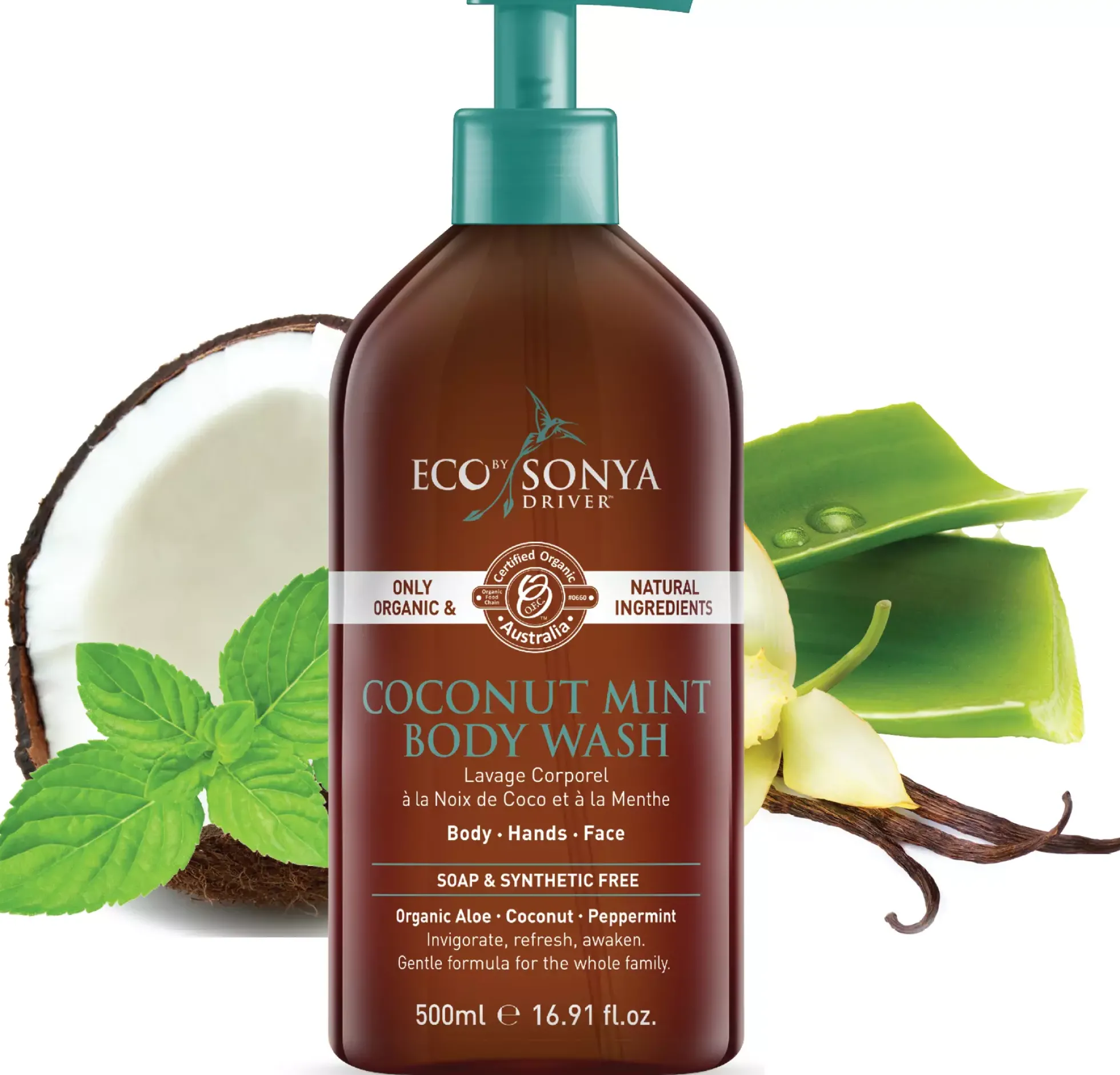Eco By Sonya Coconut Mint Body Wash 500 ml