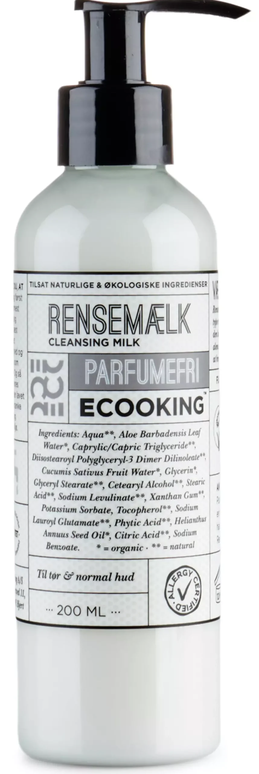 ECOOKING Cleansing Milk Fragrance Free 200 ml