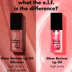 e.l.f. Glow Reviver Lip Oil Glimmer Crystal Baller