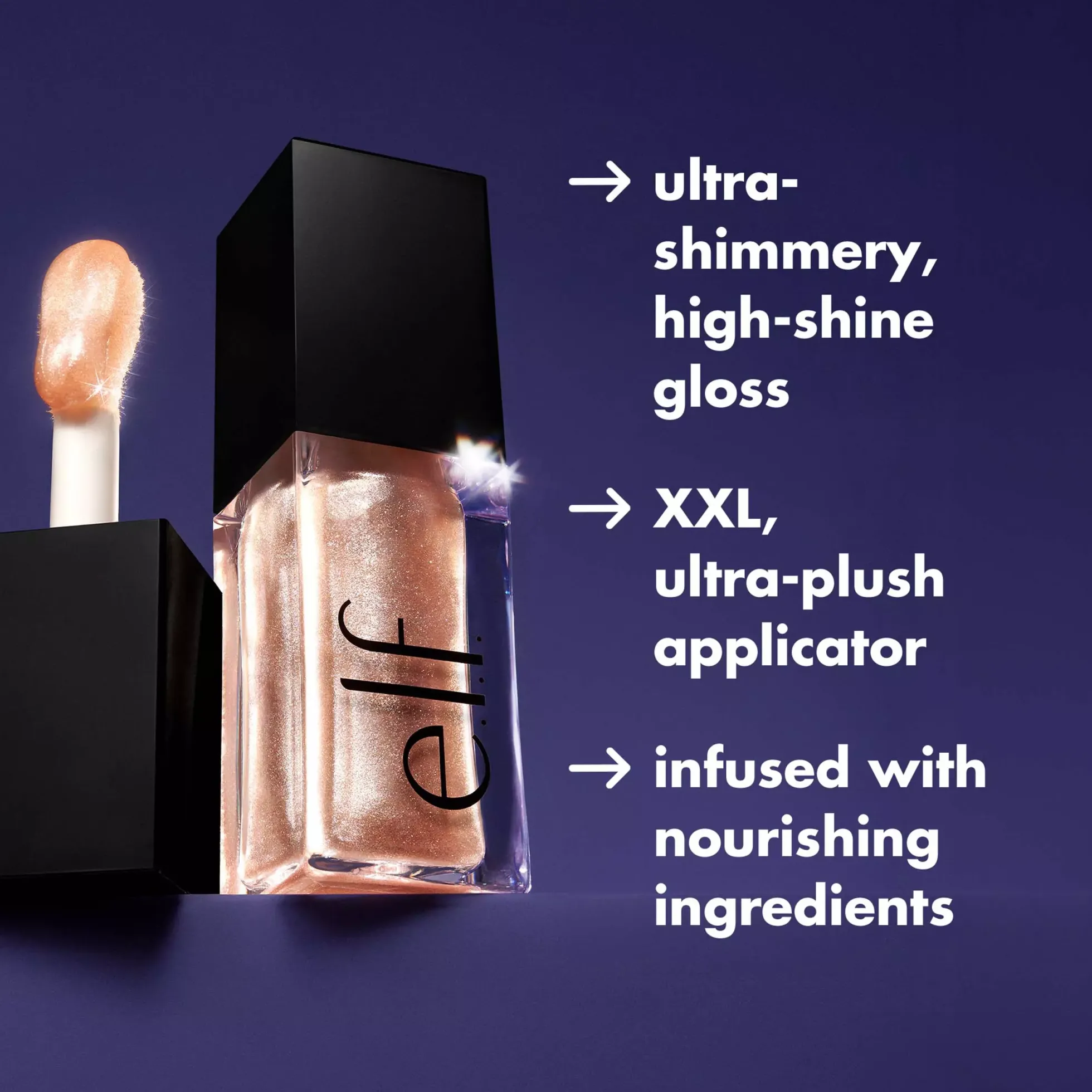 e.l.f. Glow Reviver Lip Oil Glimmer Crystal Baller