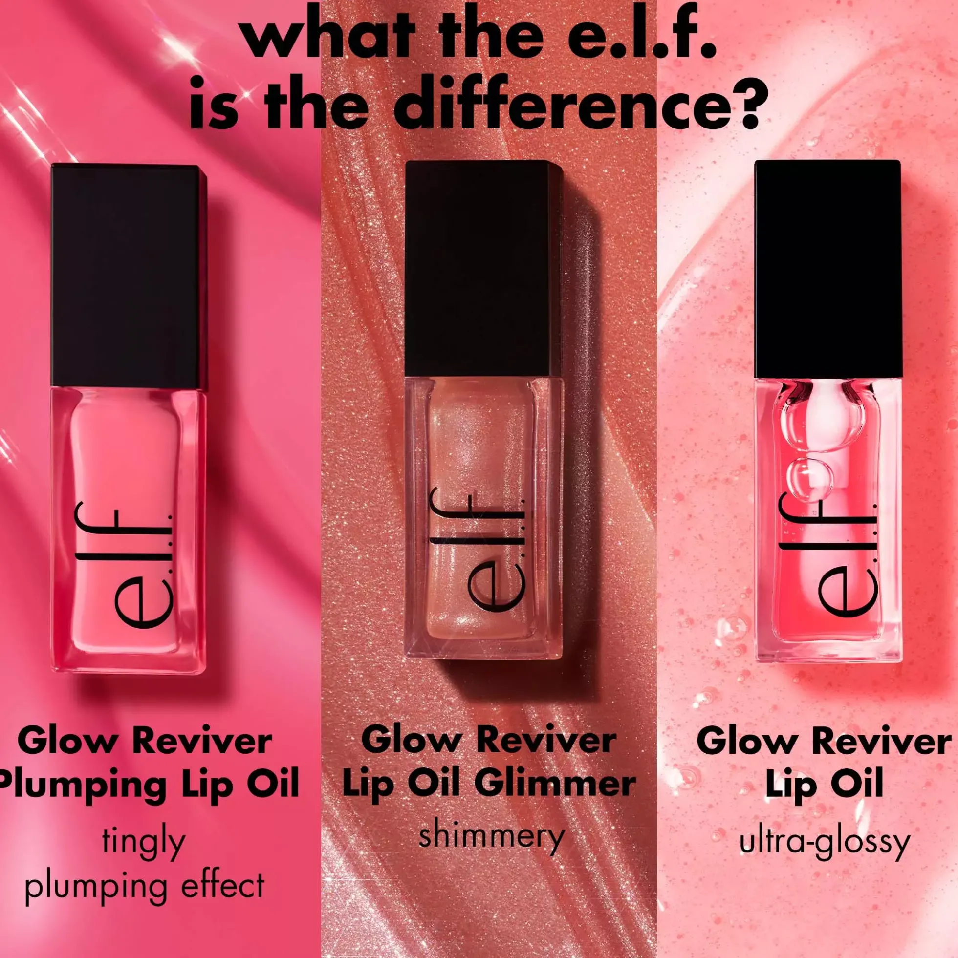 e.l.f. Glow Reviver Plumping Lip Oil Espresso Tonic