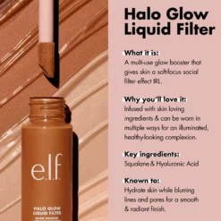 e.l.f. Halo Glow Liquid Filter 8 Rich