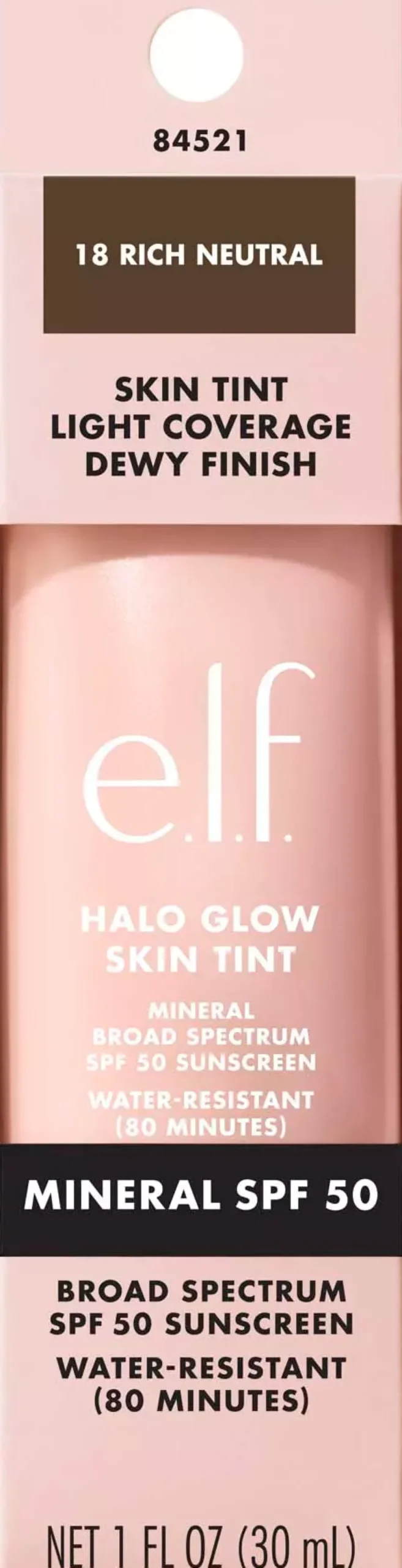 e.l.f. Halo Glow Skin Tint SPF50 1 Fair Neutral