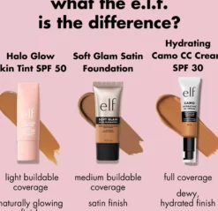 e.l.f. Halo Glow Skin Tint SPF50 10 Tan Neutral
