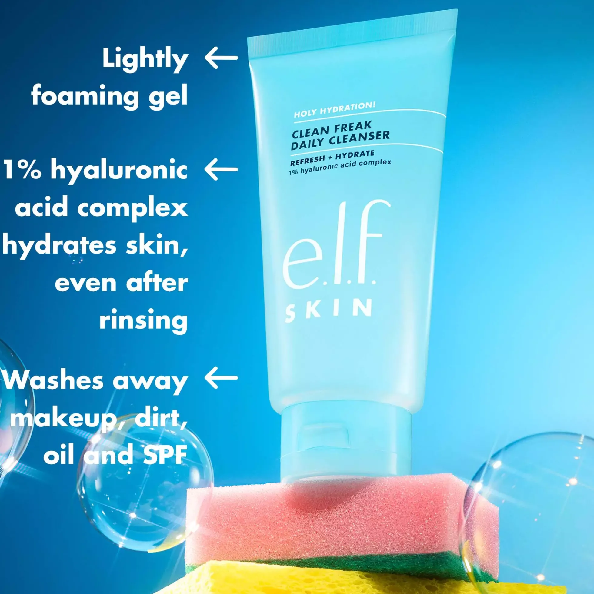 e.l.f. Holy Hydration! Clean Freak Daily Cleanser 162 ml