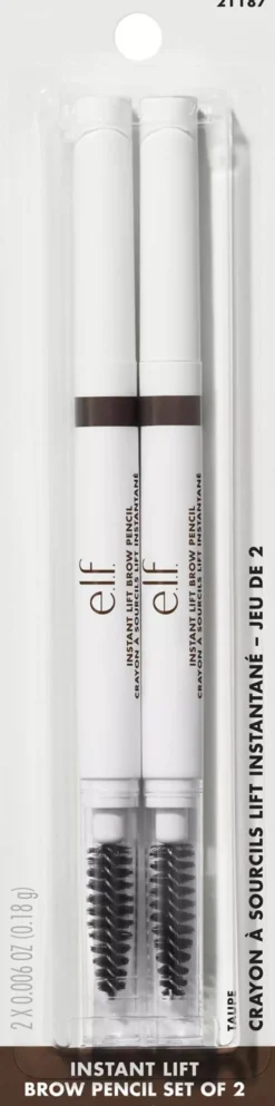 e.l.f. Instant Lift Brow Pencil 2-Pack Deep Brown