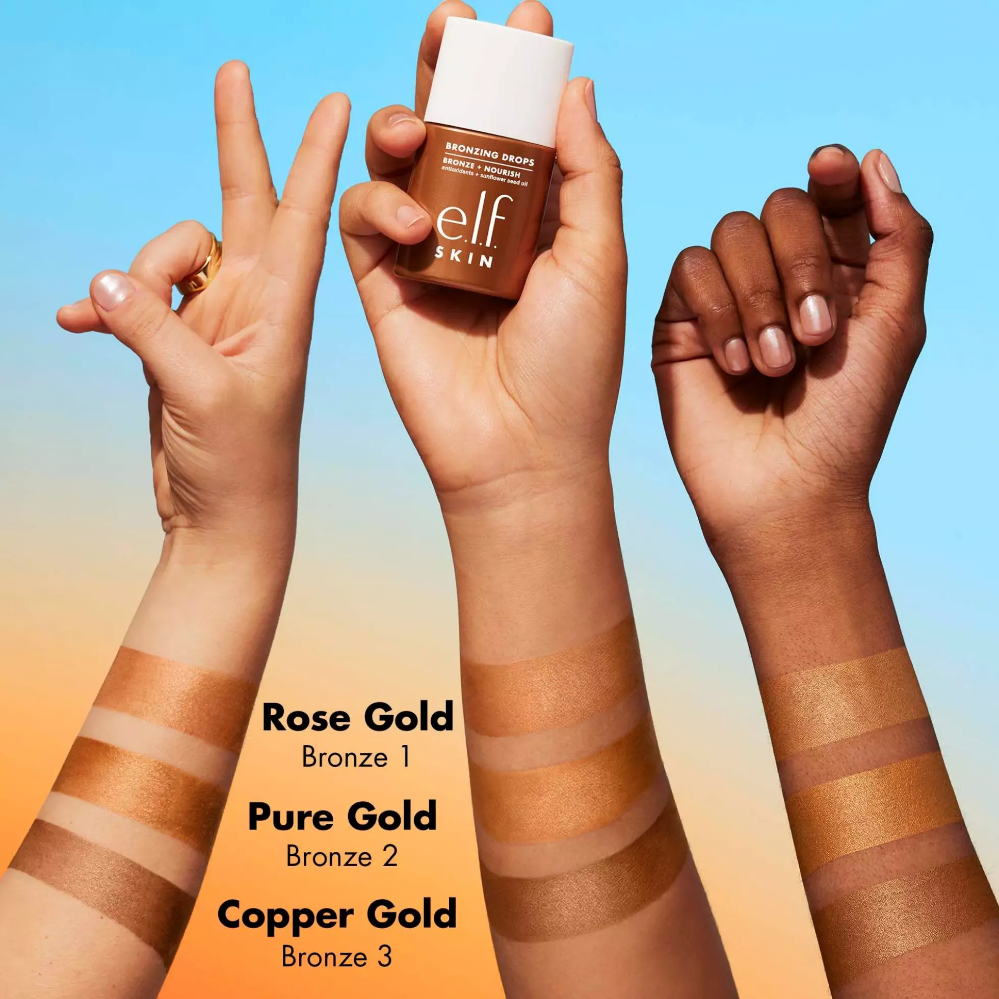 e.l.f. No Ray, All Slay Bronzing Drops Pure Gold