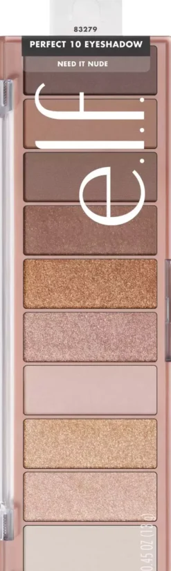 e.l.f. Perfect 10 Eyeshadow Palette Need It Nude