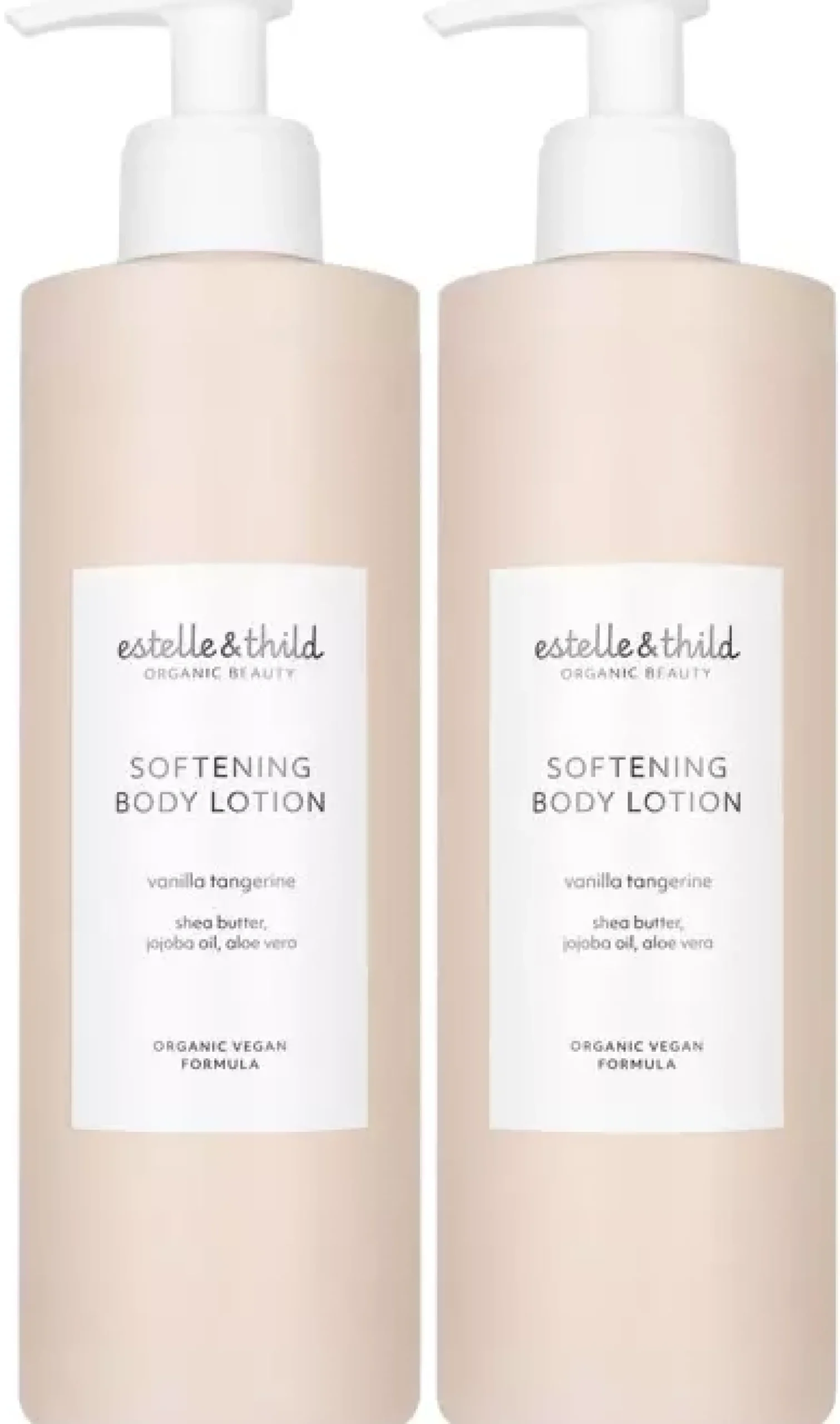 Estelle&Thild Organic BeautyVanilla Tangerine Softening Body Lotion 2 x 400 ml