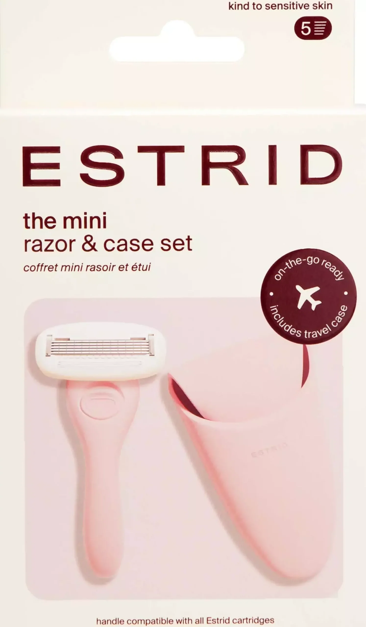Estrid Mini Razor & Case Set Bloom