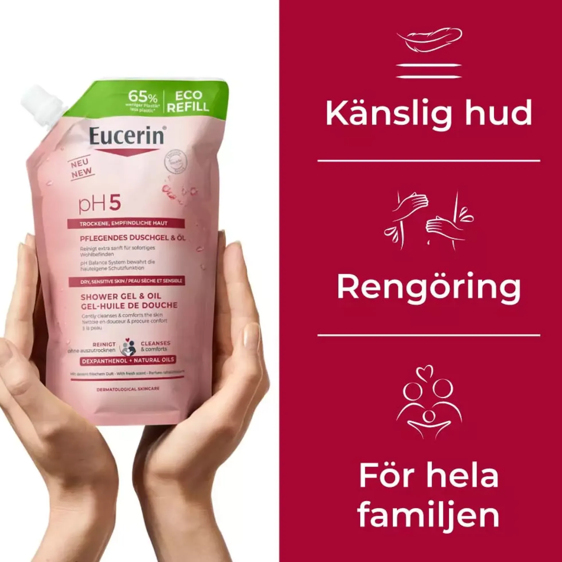 EucerinpH5 Shower Gel & Oil Refill 400 ml