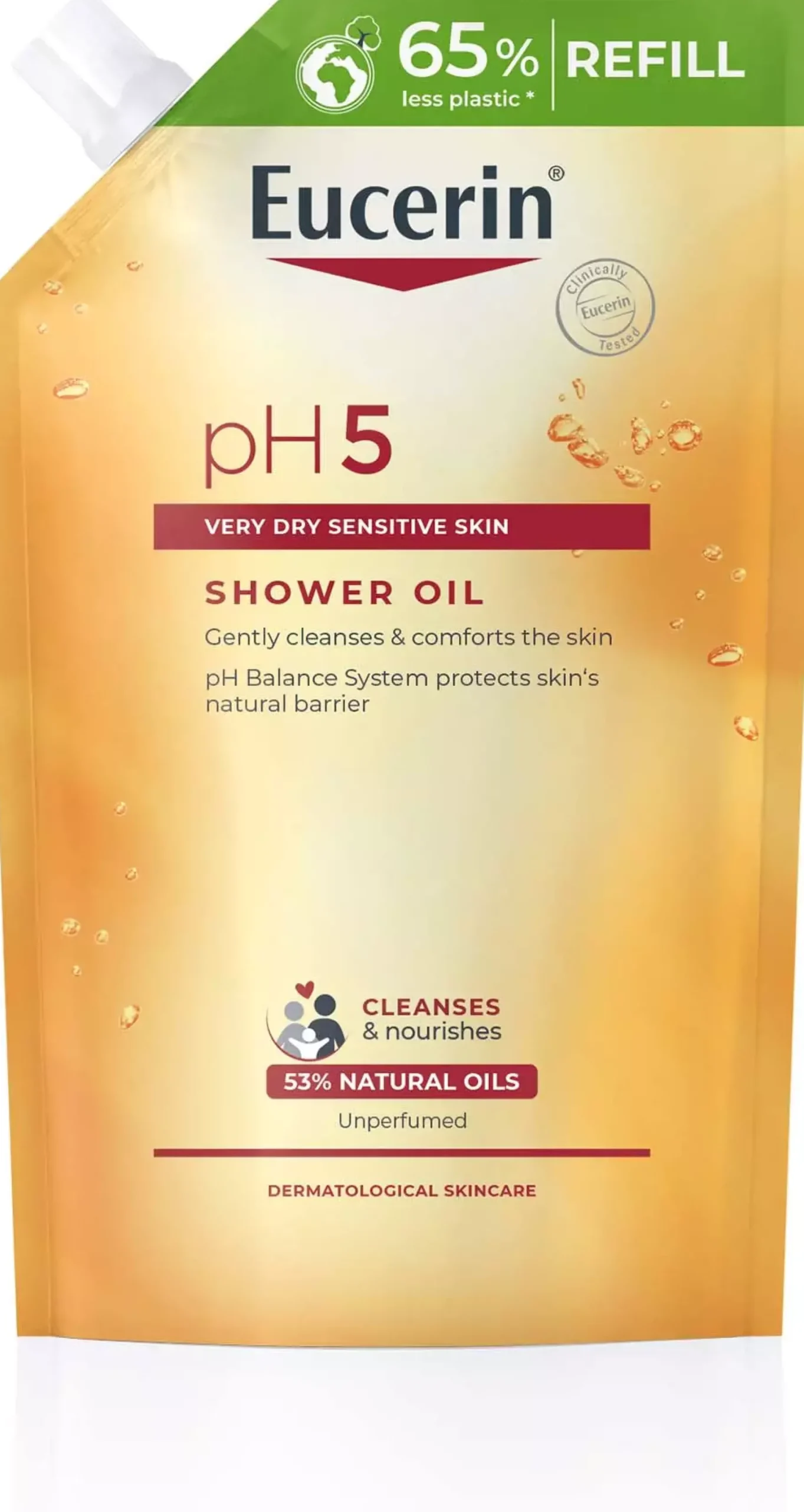EucerinpH5 Shower Oil Oparfymerad Refill 400 ml