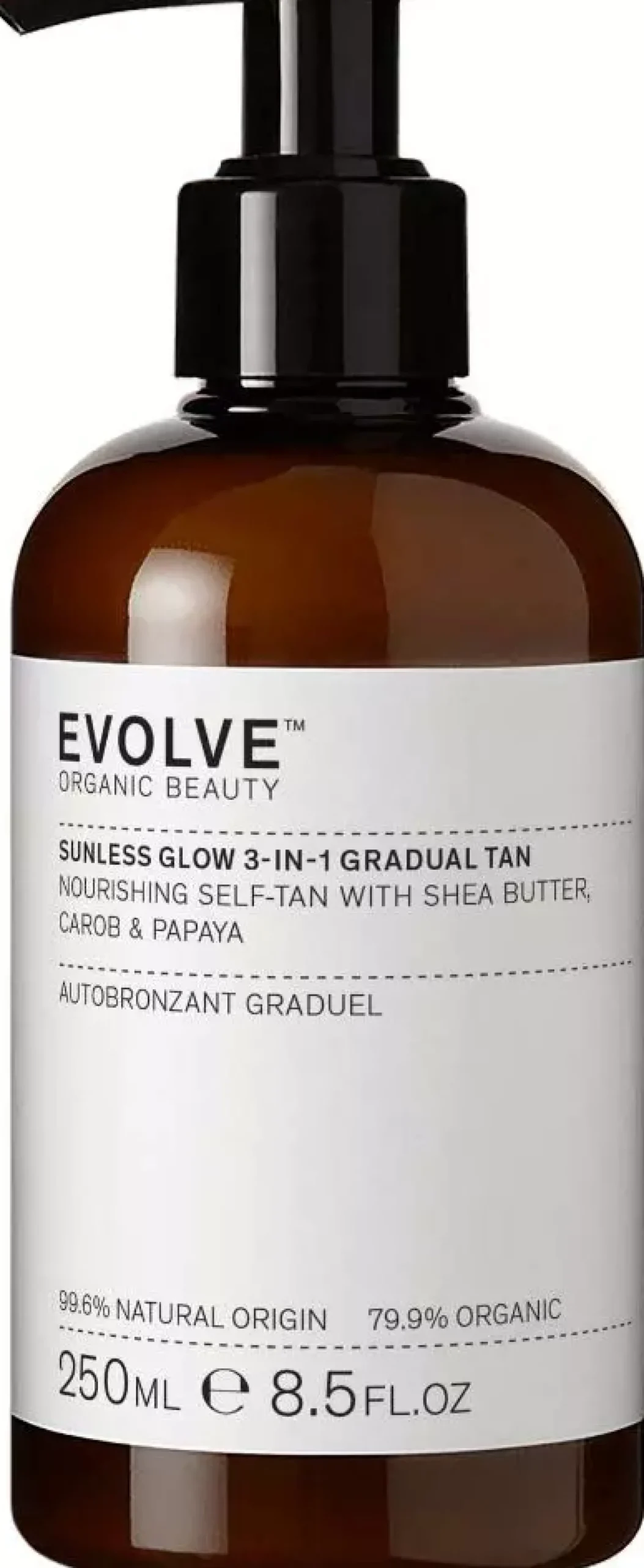 Evolve Organic Beauty Sunless Glow 3-in-1 Gradual Tan 250 ml