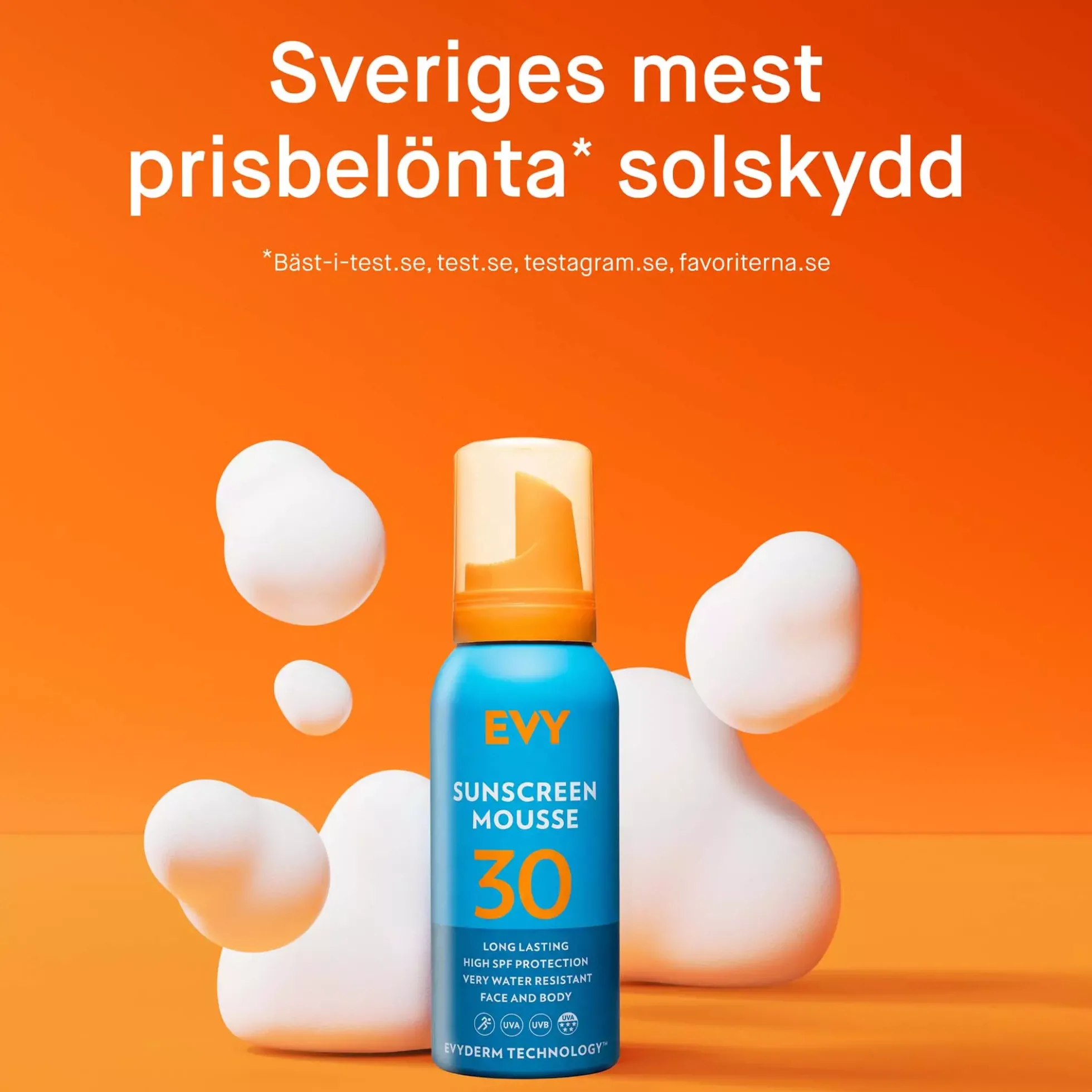 EVY Sunscreen Mousse SPF 30 50 ml