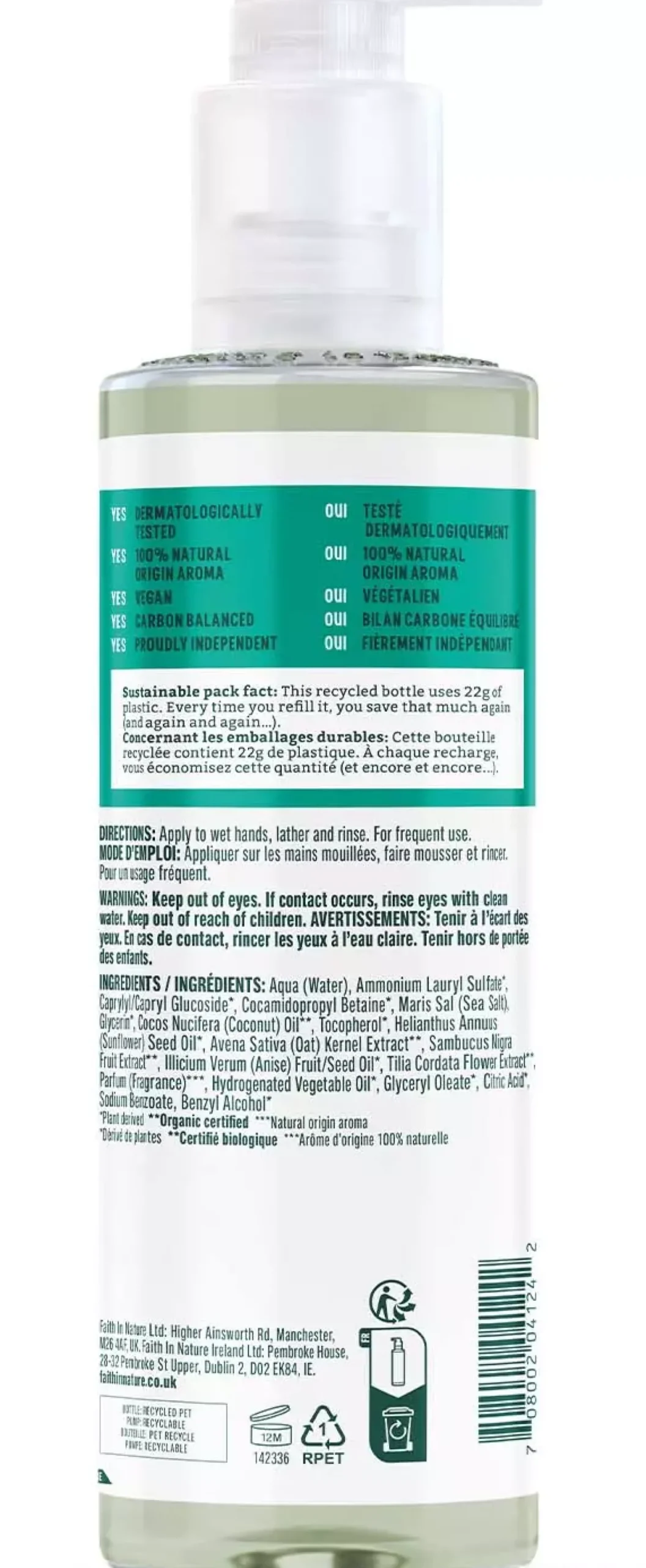 Faith in Nature Hand Wash Coconut 400 ml
