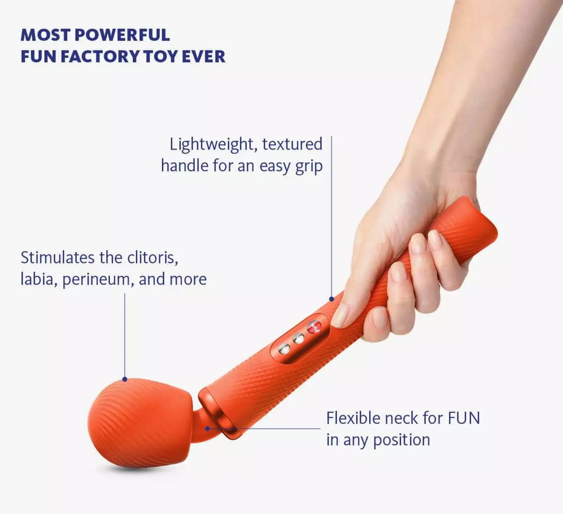 Fun Factory Vim Weighted Rumble Wand Vibrator