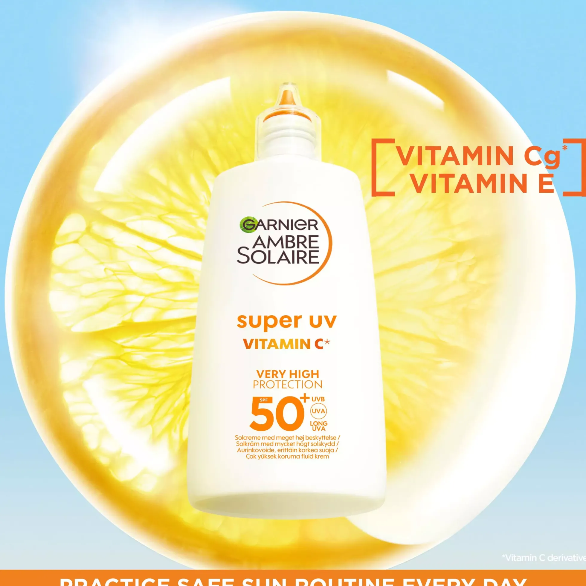 GarnierAmbre Solaire Super UV Vitamin C Very High Protection SPF50+ 40 ml