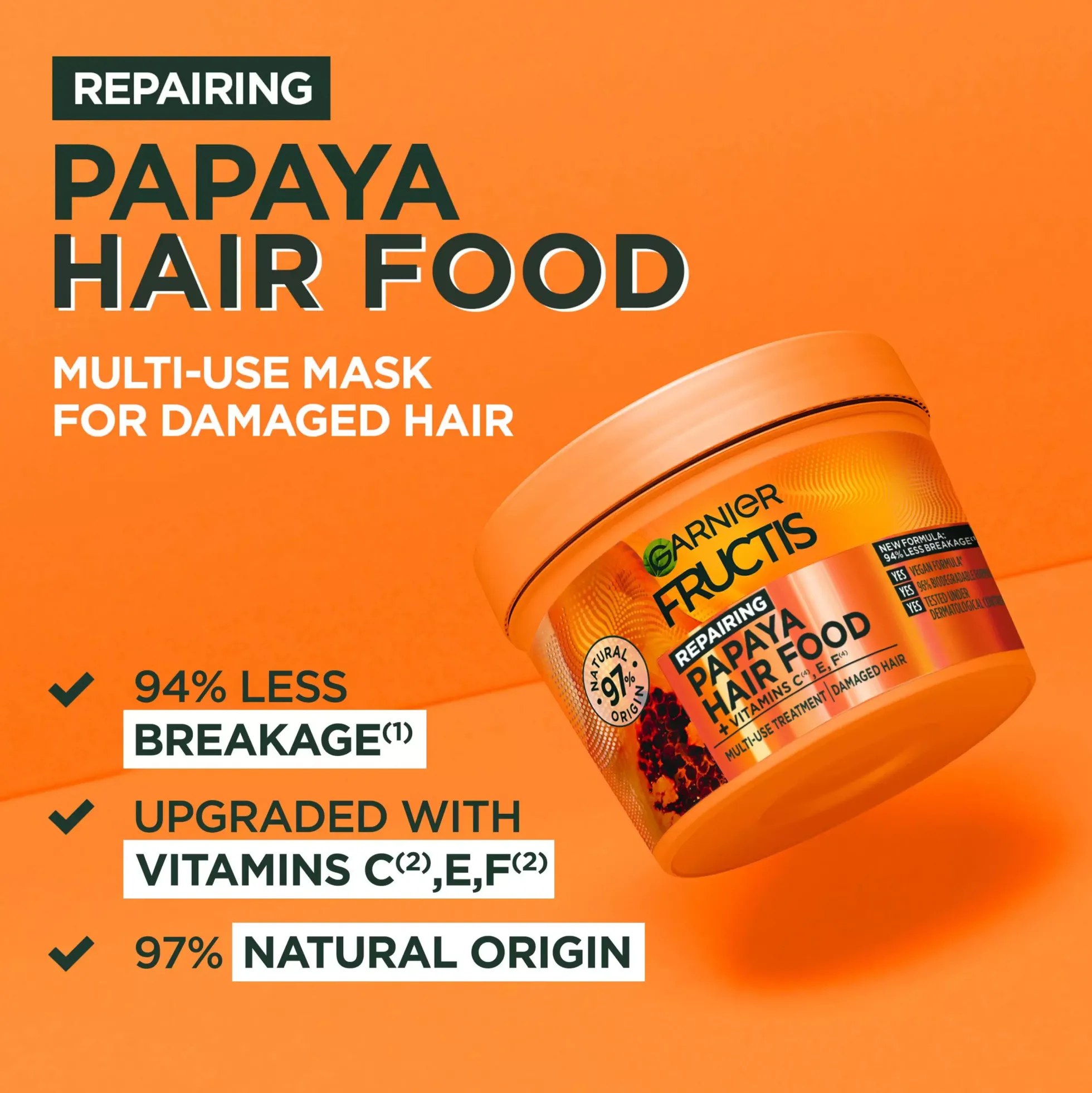 GarnierFructis Papaya Hair Food Repairing Multi-Use Treatment 400 ml