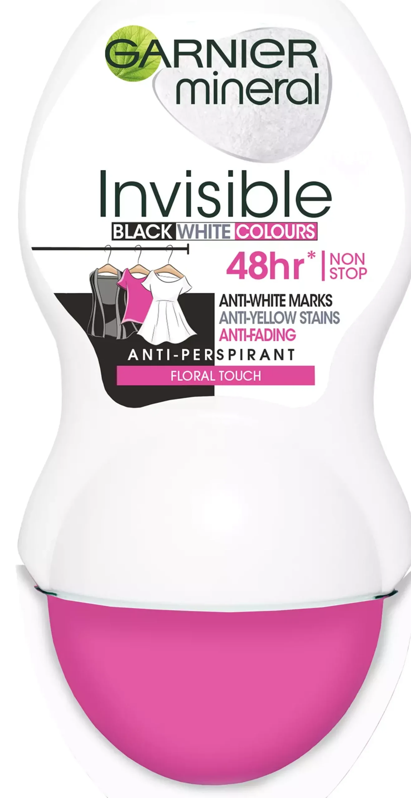 Garnier Invisible BlackWhiteColours 48hr Roll-on 50 ml