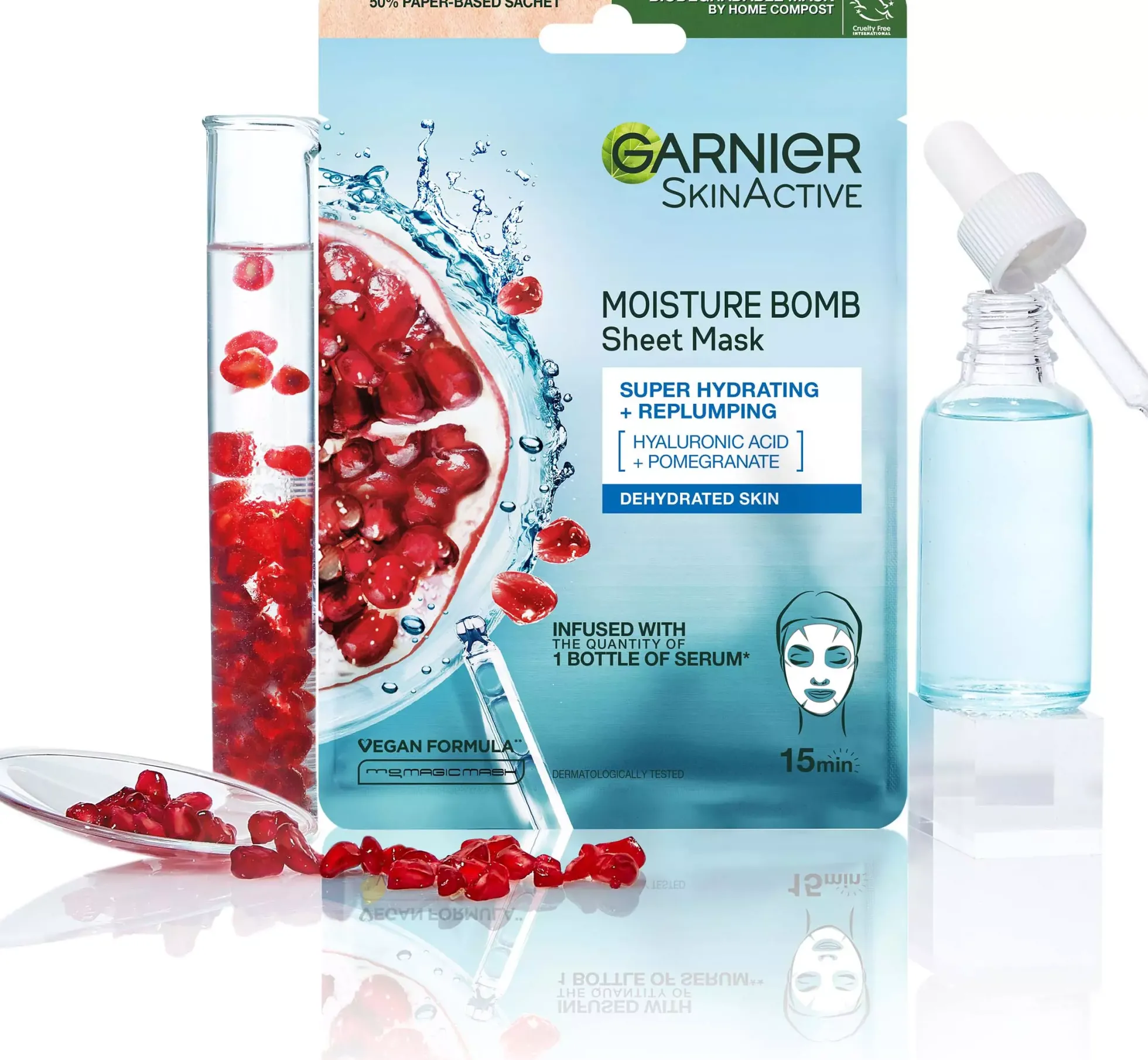 Garnier Pomegranate Sheet Mask Trio