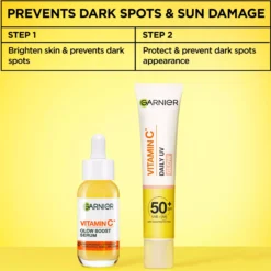 Garnier Vitamin C* Glow-Boosting Daily UV Fluid SPF50+ For Dull Skin Sheer Glow 40 ml
