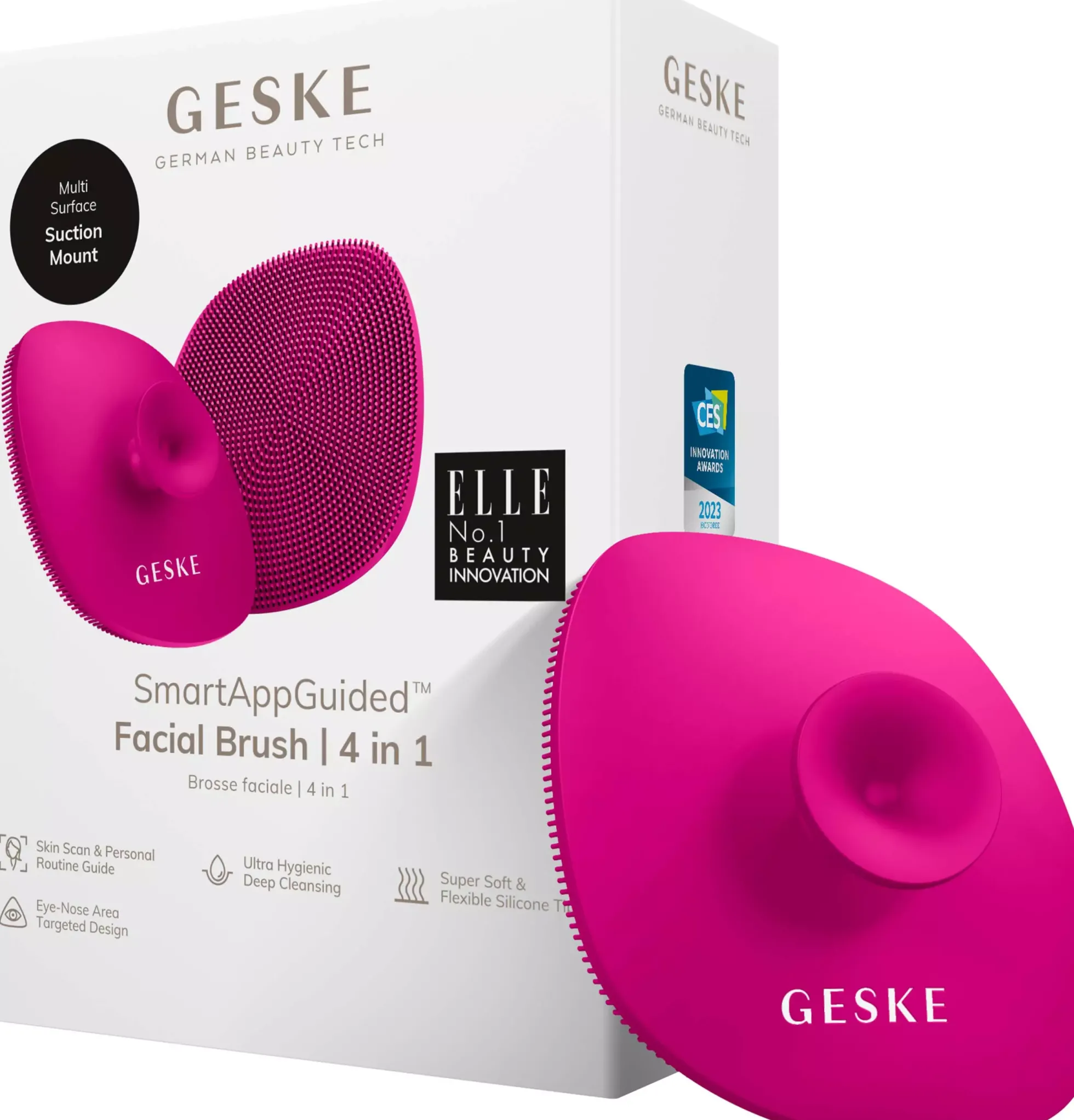 Geske4 in 1 Facial Brush Magneta