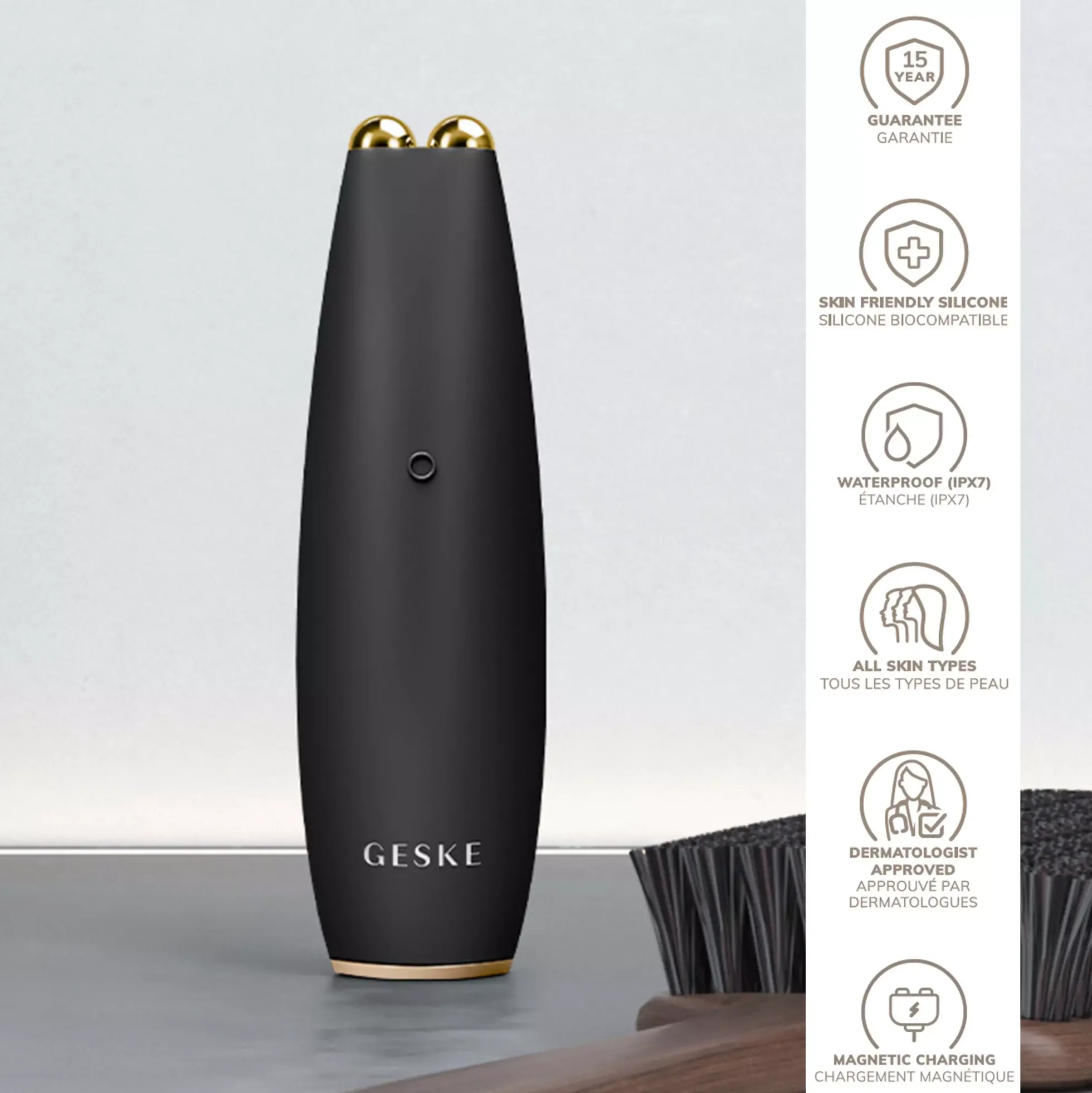 Geske 6 in 1 MicroCurrent Face-Lift Pen Gray